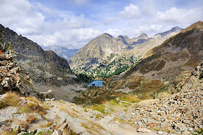 photo montagne alpes randonnée GR5 GR52 mercantour lac trecolpas