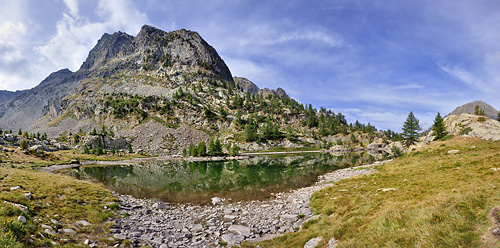 photo montagne alpes randonnée GR5 GR52 mercantour lac trecolpas