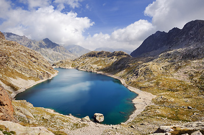 photo montagne alpes randonnée GR5 GR52 mercantour lac basto