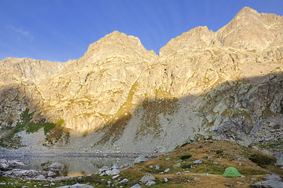 photo montagne alpes randonnée GR5 GR52 mercantour lac fous