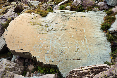 photo montagne alpes randonnée GR5 GR52 mercantour vallee merveilles gravures rupestres
