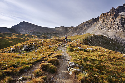 photo montagne alpes randonnée GR5 ceillac col girardin