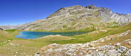 photo montagne alpes randonnée GR5 mercantour larche lauzanier lac