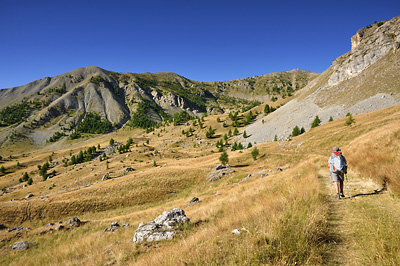 photo montagne alpes randonnée GR5 mercantour bousieyas col colombiere