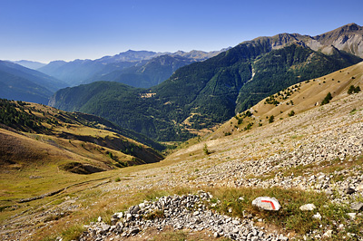 photo montagne alpes randonnée GR5 mercantour tinee col colombiere