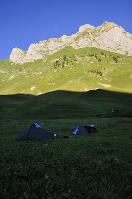 photo montagne alpes randonnée GR5 col bise