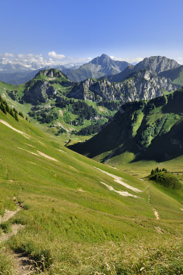 photo montagne alpes randonnée GR5 col bise