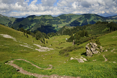 photo montagne alpes randonnée GR5 col mattes