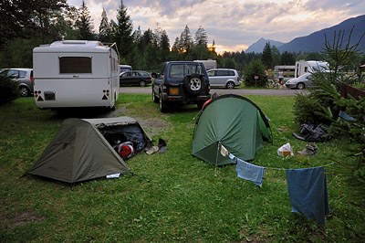 photo montagne alpes randonnée GR5 samoens camping