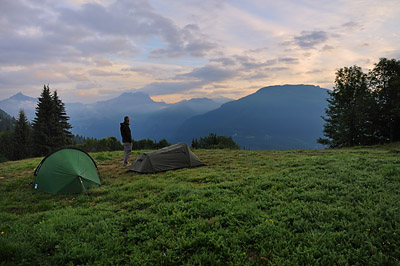 photo montagne alpes randonnée GR5 col voza