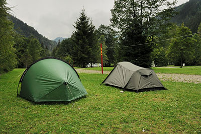 photo montagne alpes randonnée GR5 contamines montjoie camping