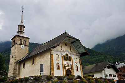 photo montagne alpes randonnée GR5 contamines montjoie eglise