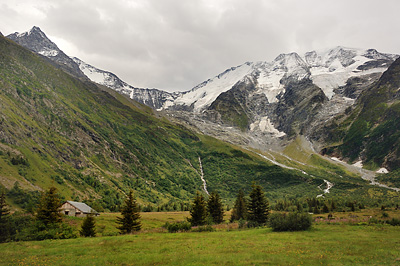 photo montagne alpes randonnée GR5 chalet glacier miage