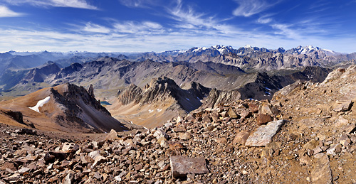 photo montagne alpes randonnée GR5 cerces mont thabor panorama ecrins glaciers