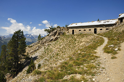 photo montagne alpes randonnée GR5 cerces briancon crete peyrolle blockhaus enrouye