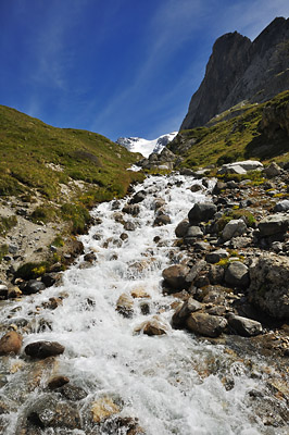 photo montagne alpes randonnée GR5 vanoise col torrent grande casse