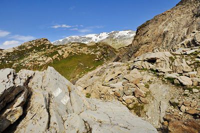 photo montagne alpes randonnée GR5 vanoise lac blanc