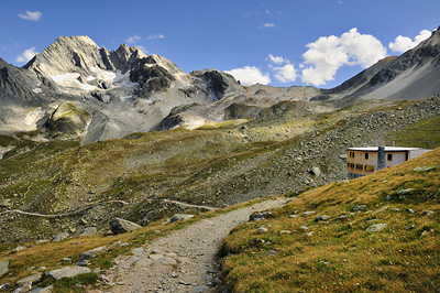 photo montagne alpes randonnée GR5 vanoise refuge peclet polset