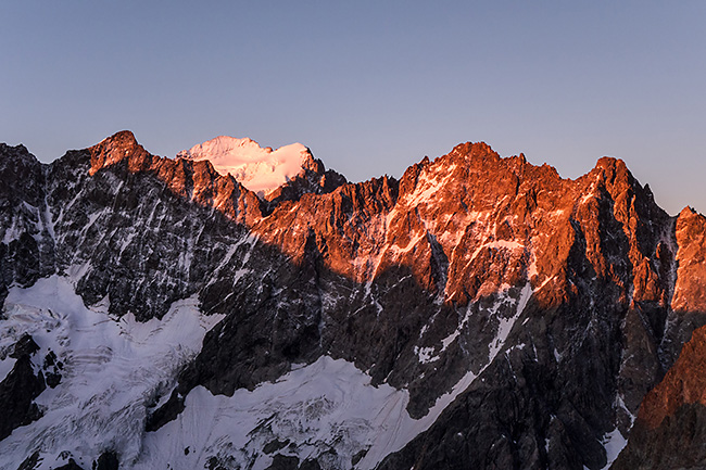 photo montagne alpes alpinisme ecrins grande ruine pointe brevoort voie normale