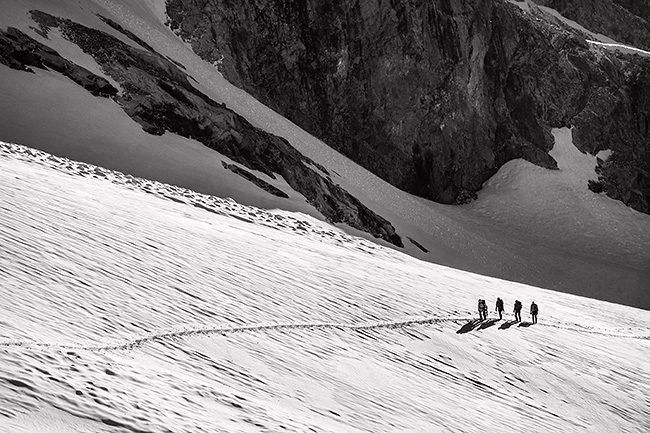 photo montagne alpes alpinisme ecrins grande ruine pointe brevoort voie normale