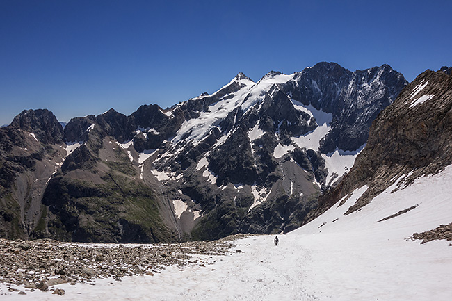 photo montagne alpes alpinisme ecrins grande ruine pointe brevoort voie normale