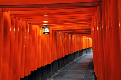 photo japon kyoto fushimi inari toriis rouges