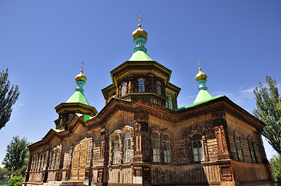 photo voyage asie centrale kirghizstan kirghizistan kirghizie kyrgyzstan karakol cathedrale