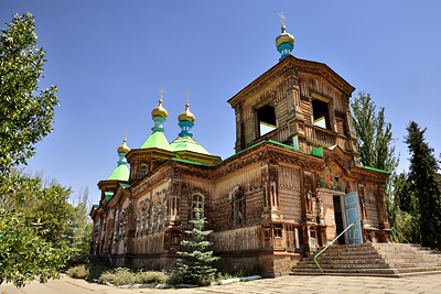 photo voyage asie centrale kirghizstan kirghizistan kirghizie kyrgyzstan karakol cathedrale