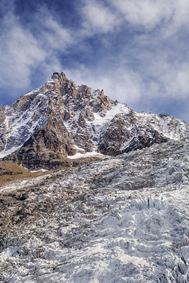 photo montagne alpes chamonix mont blanc jonction glacier bossons taconnaz