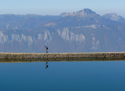 photo montagne alpes randonnée lac du crozet