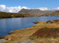 photo montagne alpes randonnée lac fourchu