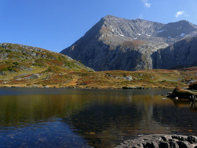 photo montagne alpes randonnée lac fourchu taillefer