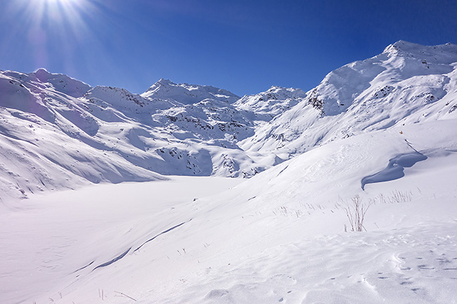 photo montagne alpes randonnée rando raquettes savoie vanoise vallée belleville ménuires lac lou