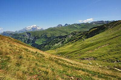 photo montagne alpes randonnée Beaufortain col de la Louze Mont Blanc