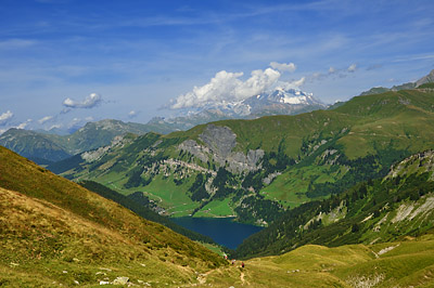 photo montagne alpes randonnée Beaufortain lac de st guerin mont blanc