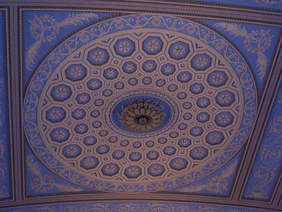 Londres Greenwich détail plafond chapelle Old Royal Naval College