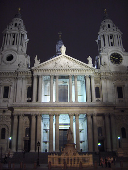 Londres nuit Saint Paul's Cathedral