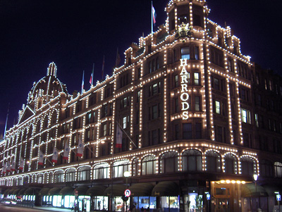 Londres nuit Harrods