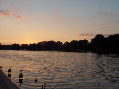 Londres Coucher de soleil Hyde Park