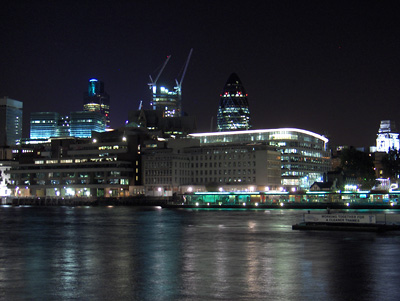 Londres nuit La City