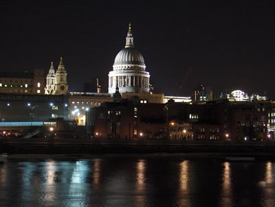 Londres nuit Cathédrale Saint Paul
