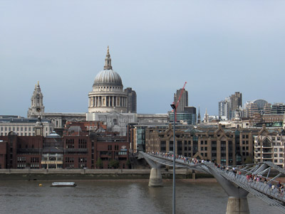 Londres Tate Modern Museum Vue sur St Paul's Cathedral