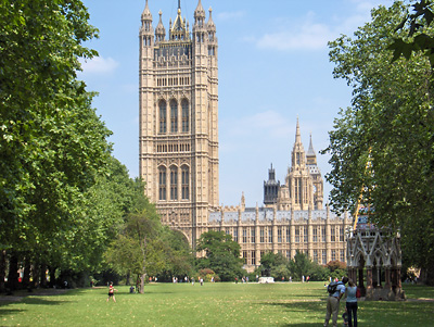 londres Houses of Parliament Victoria Gardens