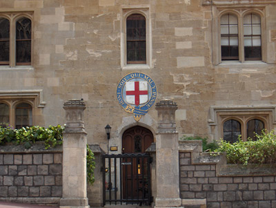 Londres Windsor Maison blason chevaliers de la jarretière