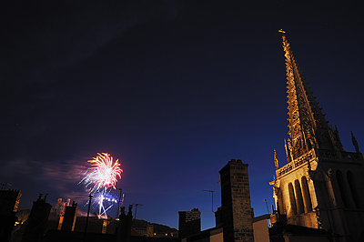 photo lyon fourviere saint nizier feu artifice