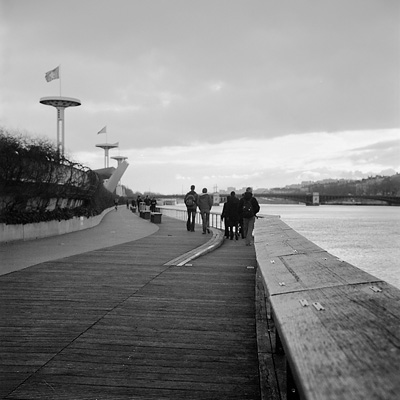 photo lyon fourviere quais rhone rolleiflex argentique