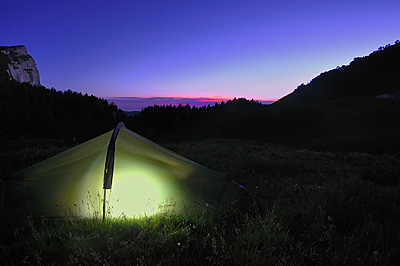 photo montagne alpes randonnée chartreuse coucher de soleil alpette bivouac