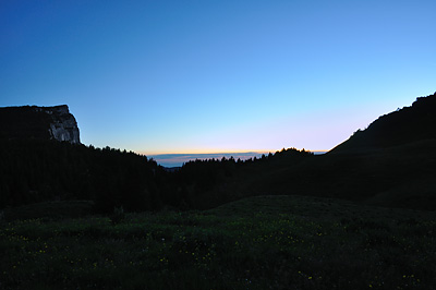 photo montagne alpes randonnée chartreuse coucher de soleil alpette