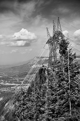photo montagne alpes randonnée chartreuse mont grele pylône EDF