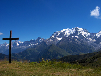 photo montagne alpes randonnée Mont Joly Mont Joux Mont Blanc Croix